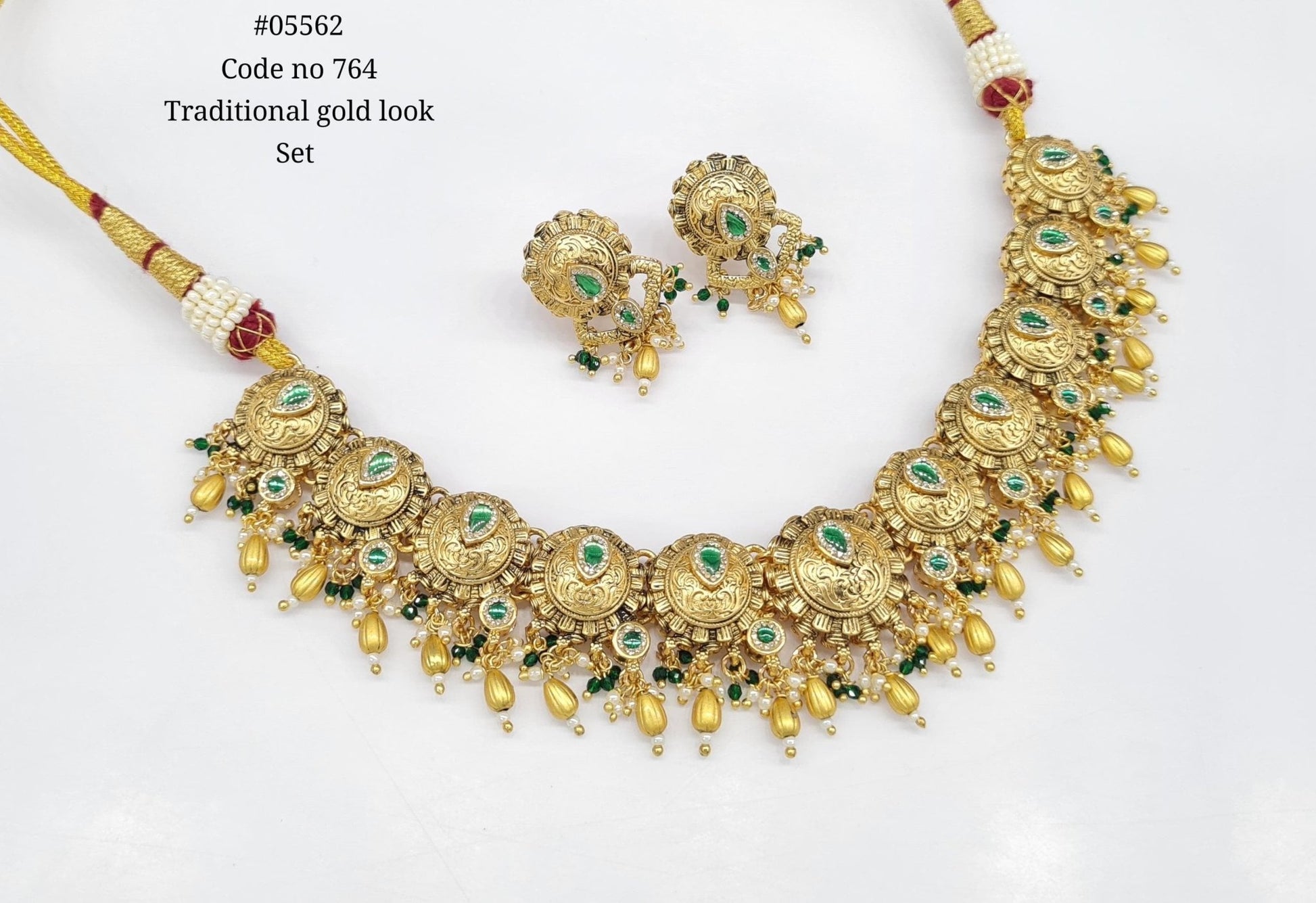 Matte Necklace 05562 - KRISHNA'S SWETA JEWELLERY