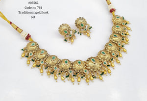 Matte Necklace 05562 - KRISHNA'S SWETA JEWELLERY