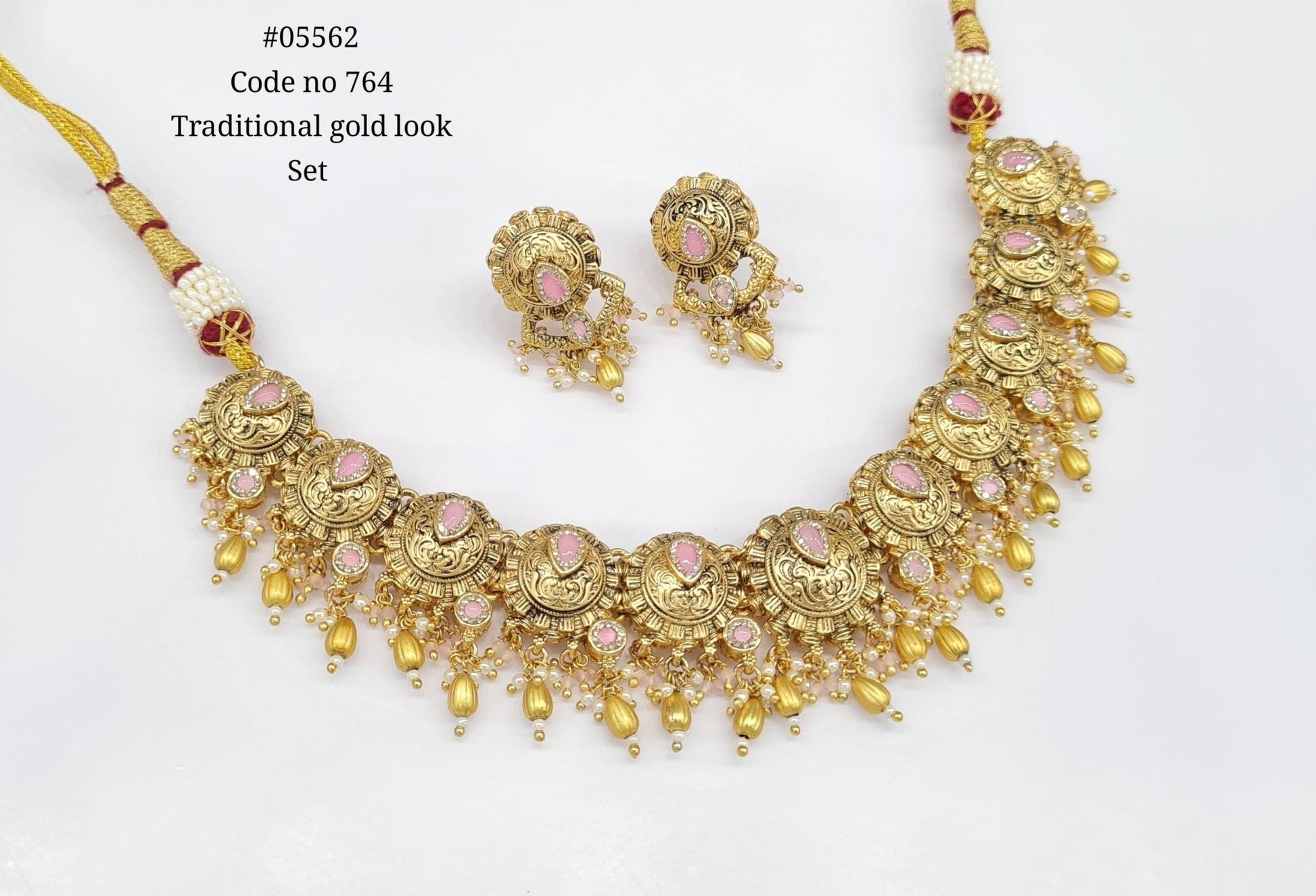 Matte Necklace 05562 - KRISHNA'S SWETA JEWELLERY
