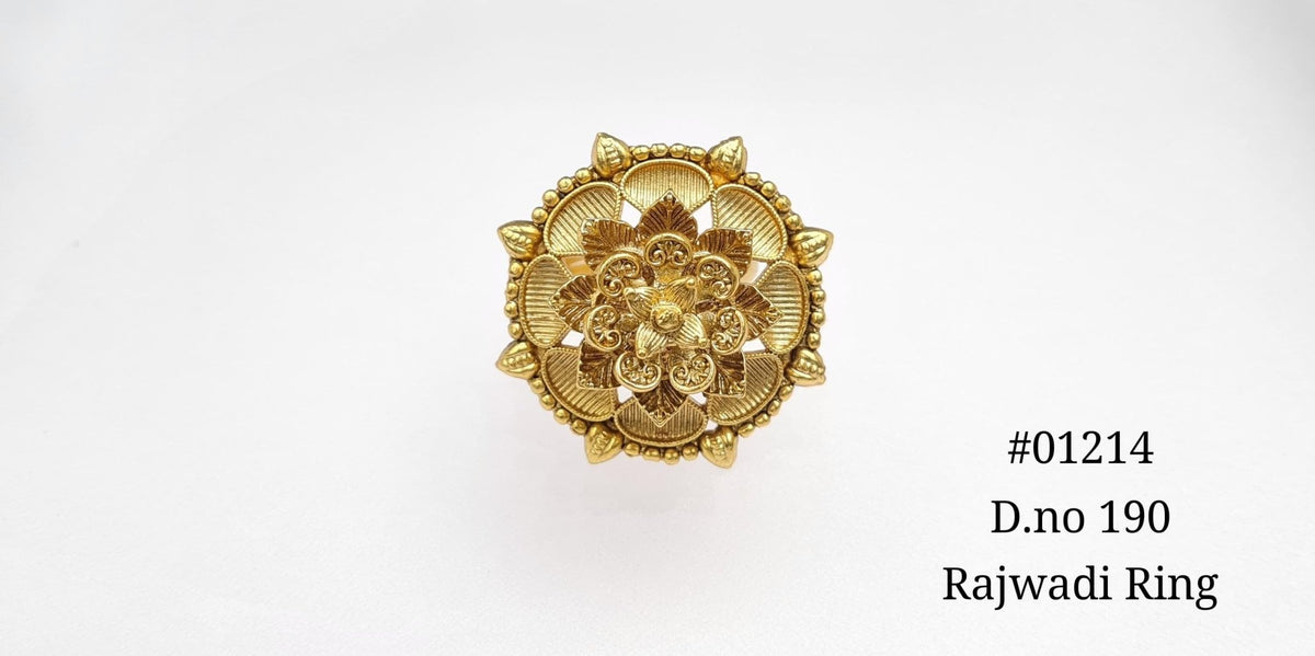 Matte Polish Finger Ring 01214 - KRISHNA'S SWETA JEWELLERY
