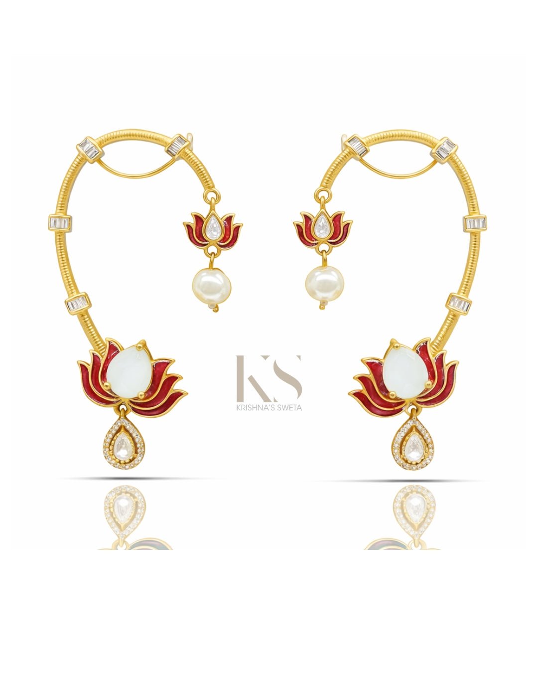Maximalist Earcuff 07502 - KRISHNA'S SWETA JEWELLERY