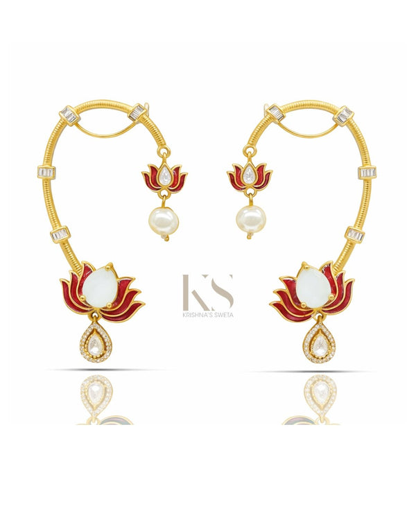 Maximalist Earcuff 07502 - KRISHNA'S SWETA JEWELLERY