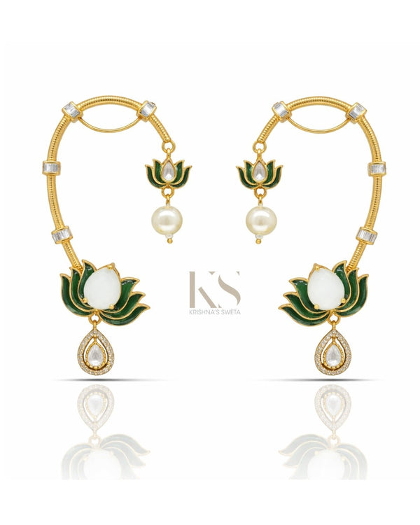 Maximalist Earcuff 07502 - KRISHNA'S SWETA JEWELLERY