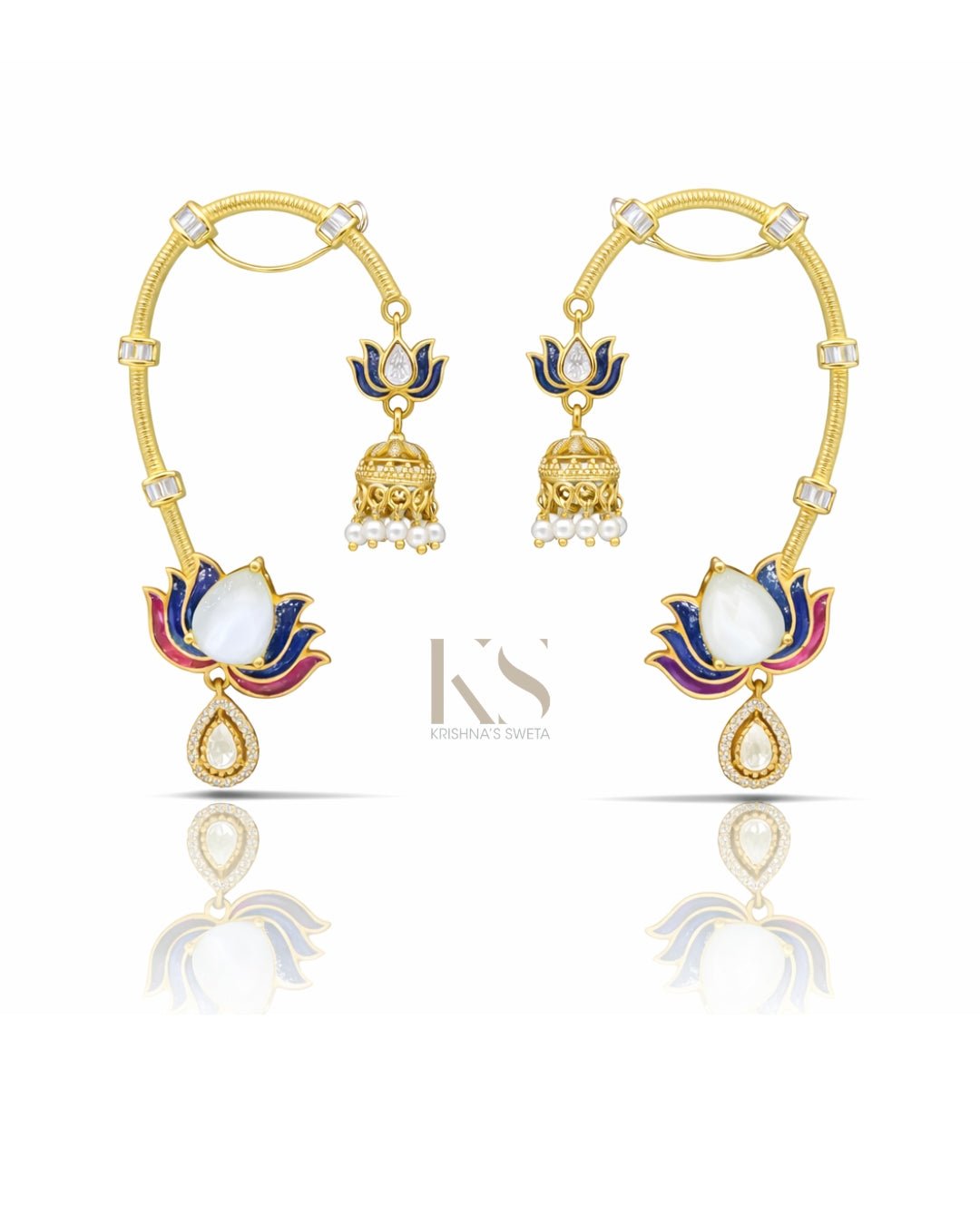 Maximalist Earcuff 07502 - KRISHNA'S SWETA JEWELLERY