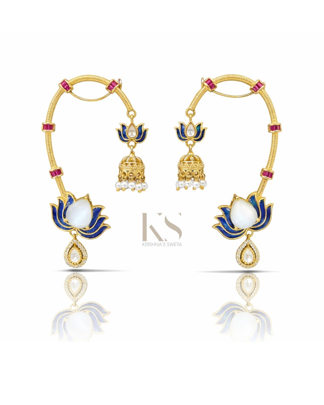 Maximalist Earcuff 07502 - KRISHNA'S SWETA JEWELLERY