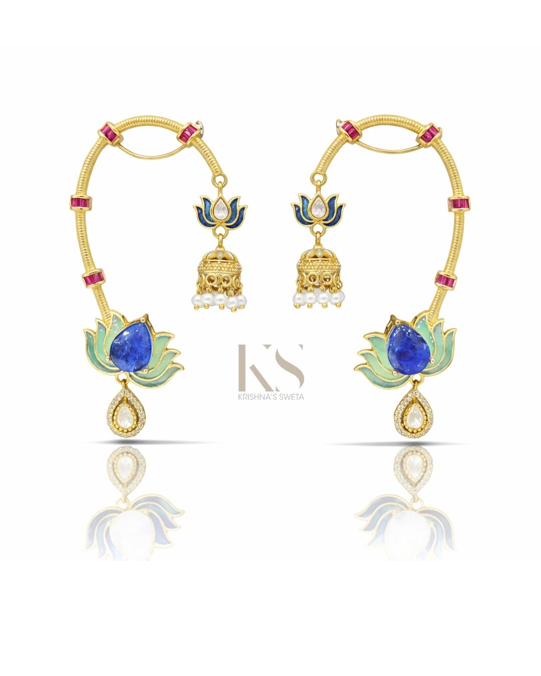 Maximalist Earcuff 07502 - KRISHNA'S SWETA JEWELLERY