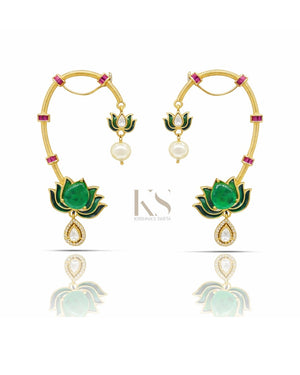 Maximalist Earcuff 07502 - KRISHNA'S SWETA JEWELLERY