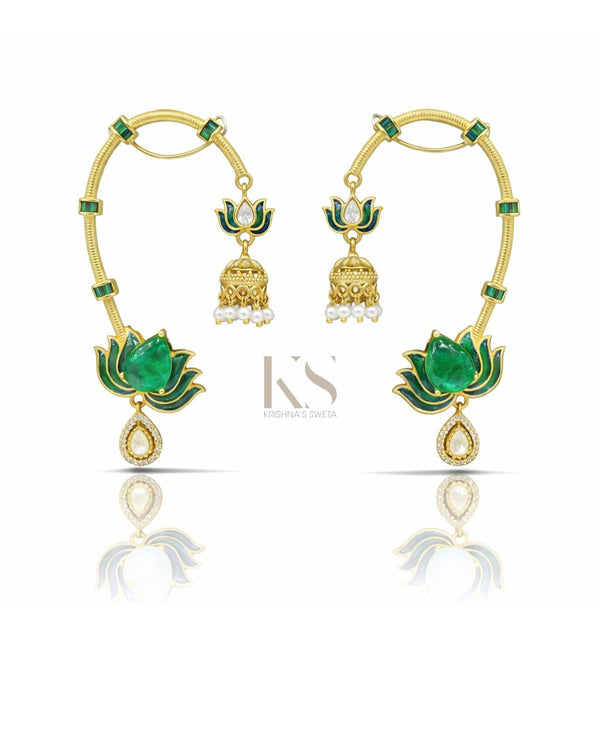 Maximalist Earcuff 07502 - KRISHNA'S SWETA JEWELLERY