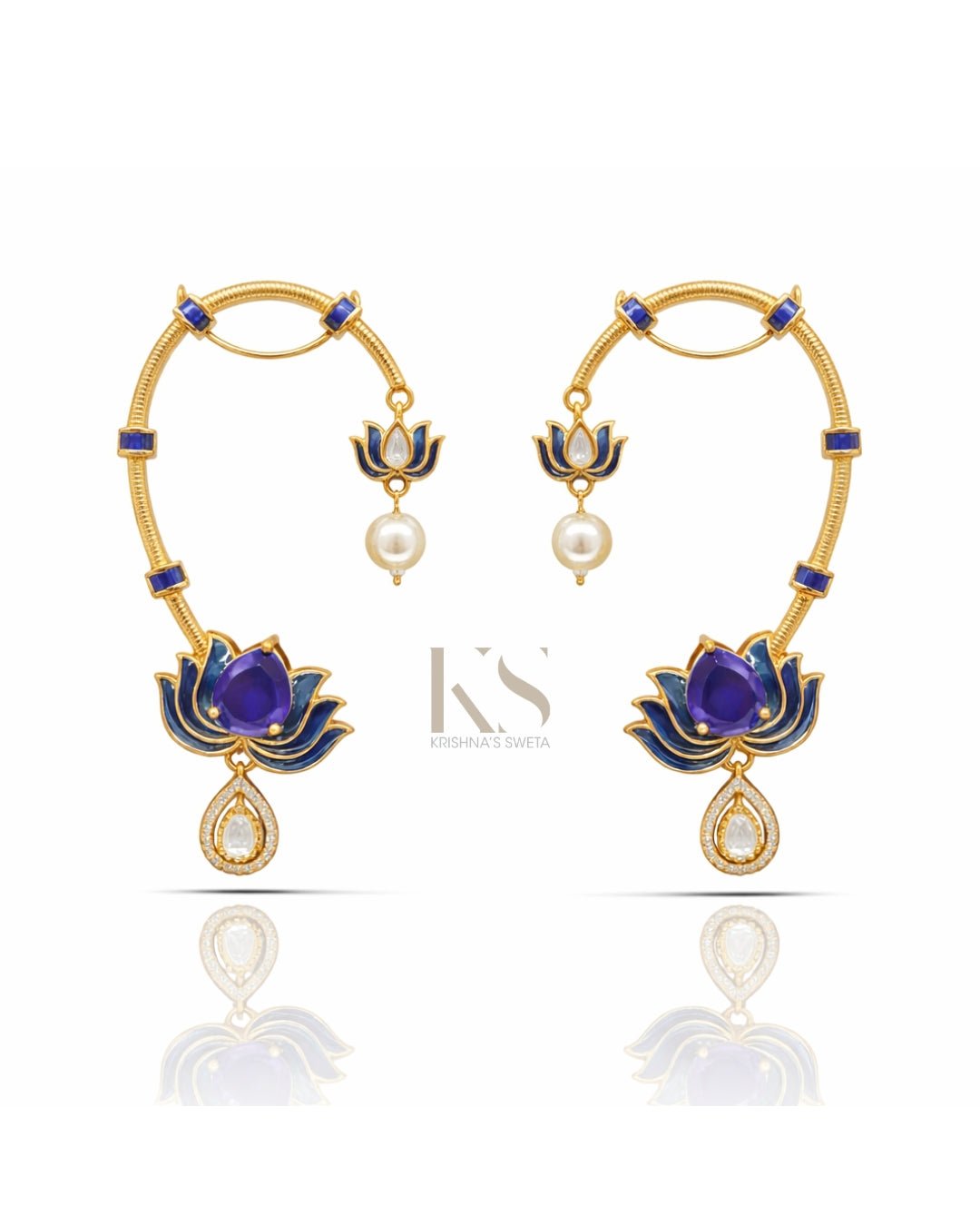 Maximalist Earcuff 07502 - KRISHNA'S SWETA JEWELLERY