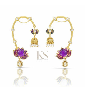 Maximalist Earcuff 07502 - KRISHNA'S SWETA JEWELLERY