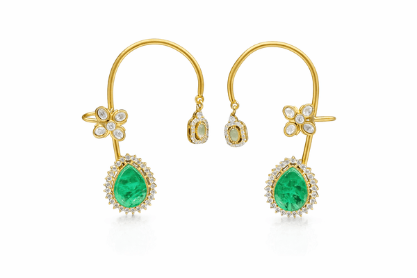 Maximalist Earcuff 08074 - KRISHNA'S SWETA JEWELLERY