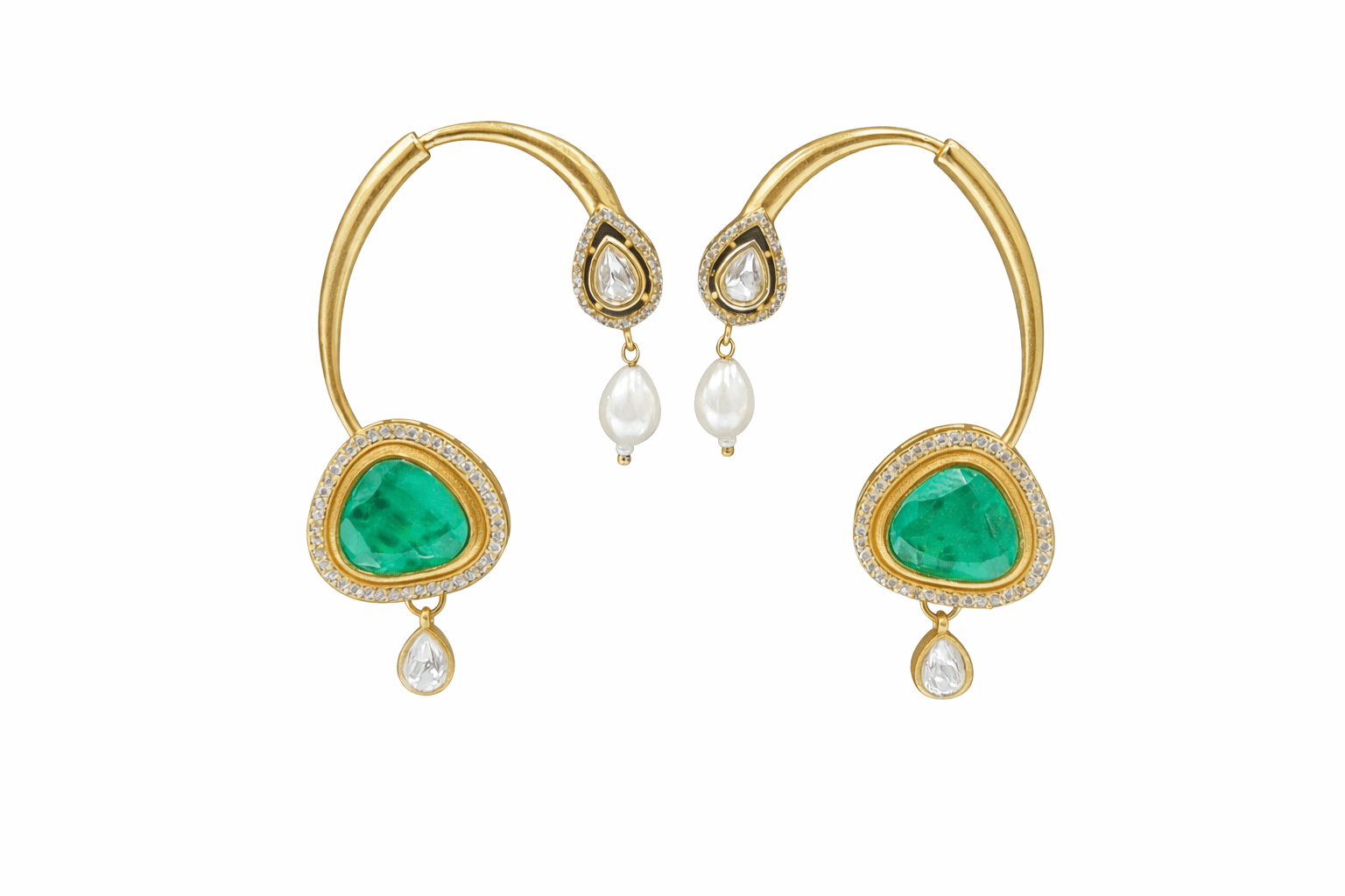 Maximalist Earcuff 08075 - KRISHNA'S SWETA JEWELLERY