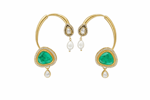 Maximalist Earcuff 08075 - KRISHNA'S SWETA JEWELLERY