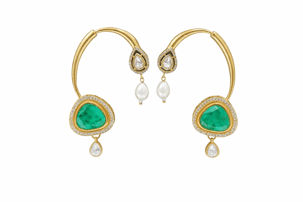 Maximalist Earcuff 08075 - KRISHNA'S SWETA JEWELLERY