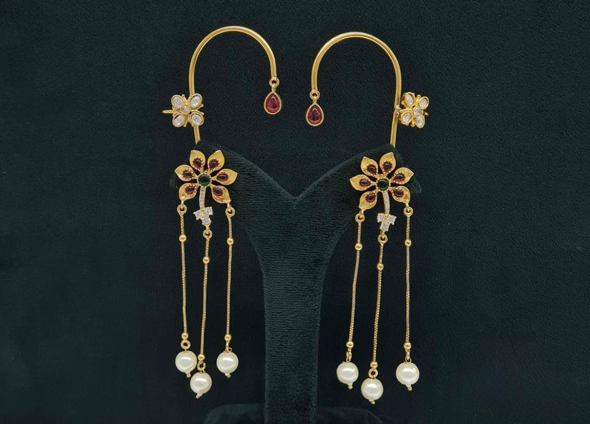 Maximalist Earcuff 08078 - KRISHNA'S SWETA JEWELLERY