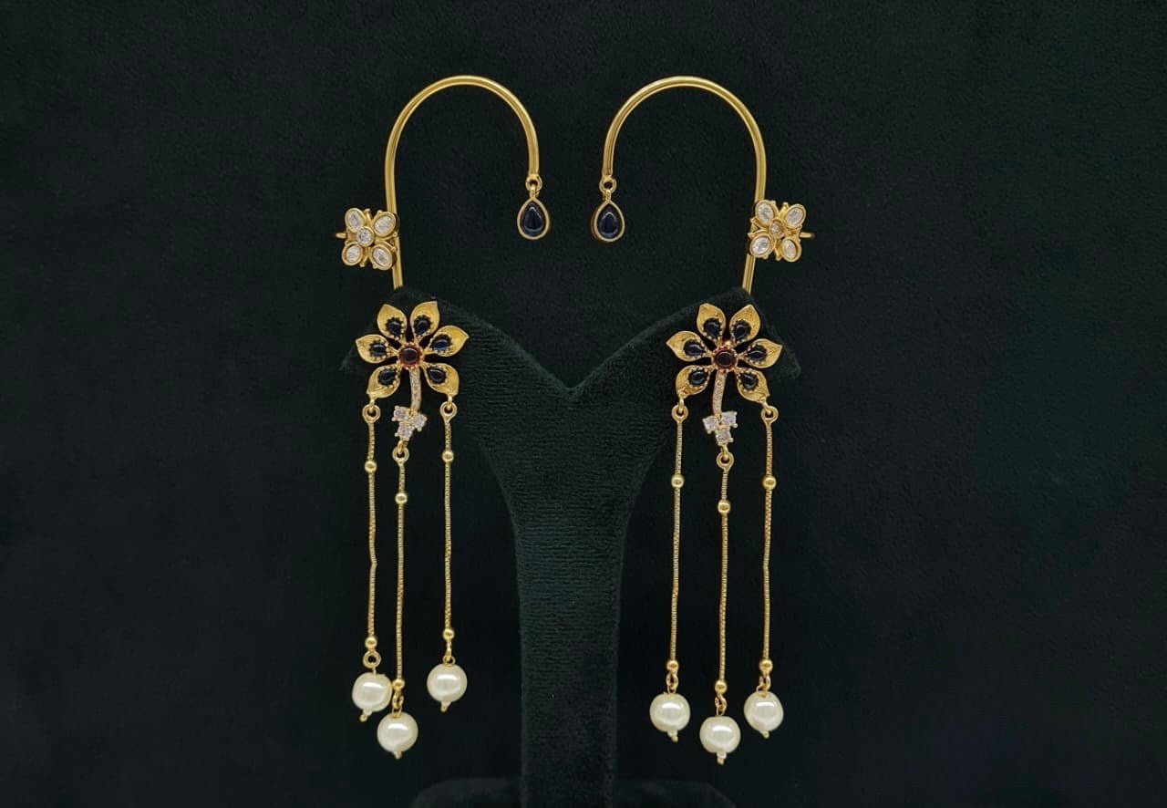 Maximalist Earcuff 08078 - KRISHNA'S SWETA JEWELLERY