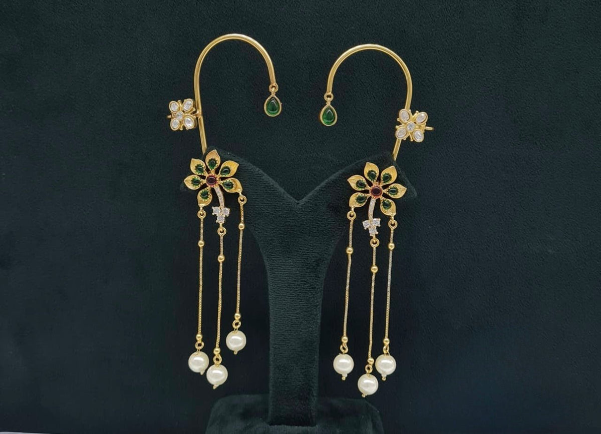 Maximalist Earcuff 08078 - KRISHNA'S SWETA JEWELLERY