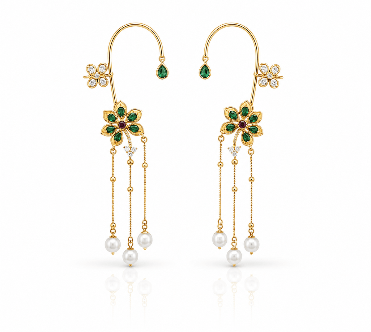 Maximalist Earcuff 08078 - KRISHNA'S SWETA JEWELLERY