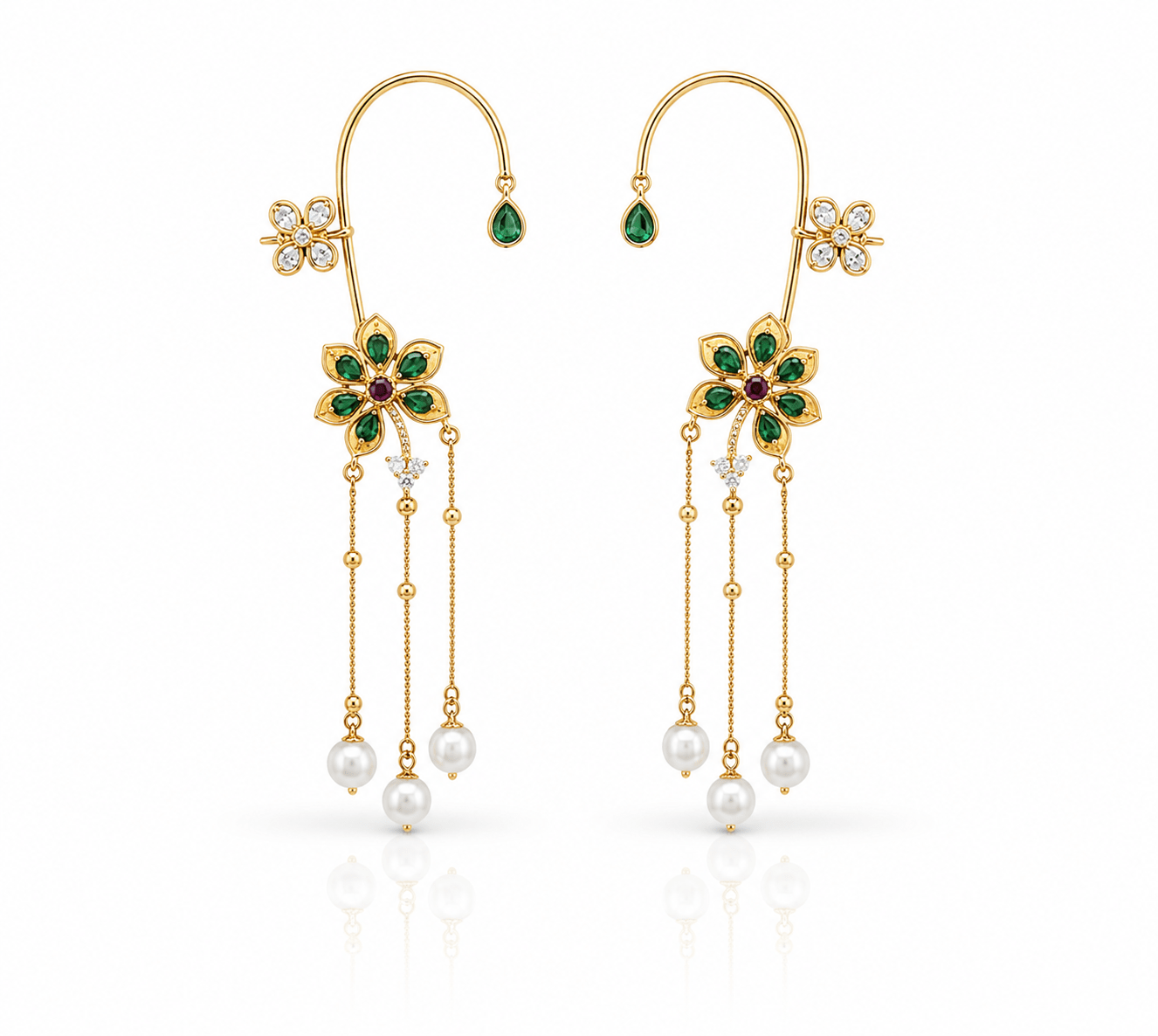 Maximalist Earcuff 08078 - KRISHNA'S SWETA JEWELLERY