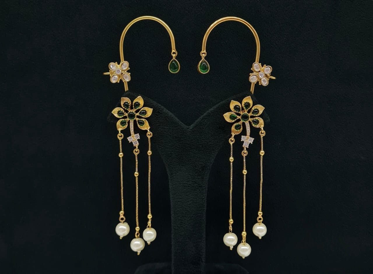 Maximalist Earcuff 08078 - KRISHNA'S SWETA JEWELLERY
