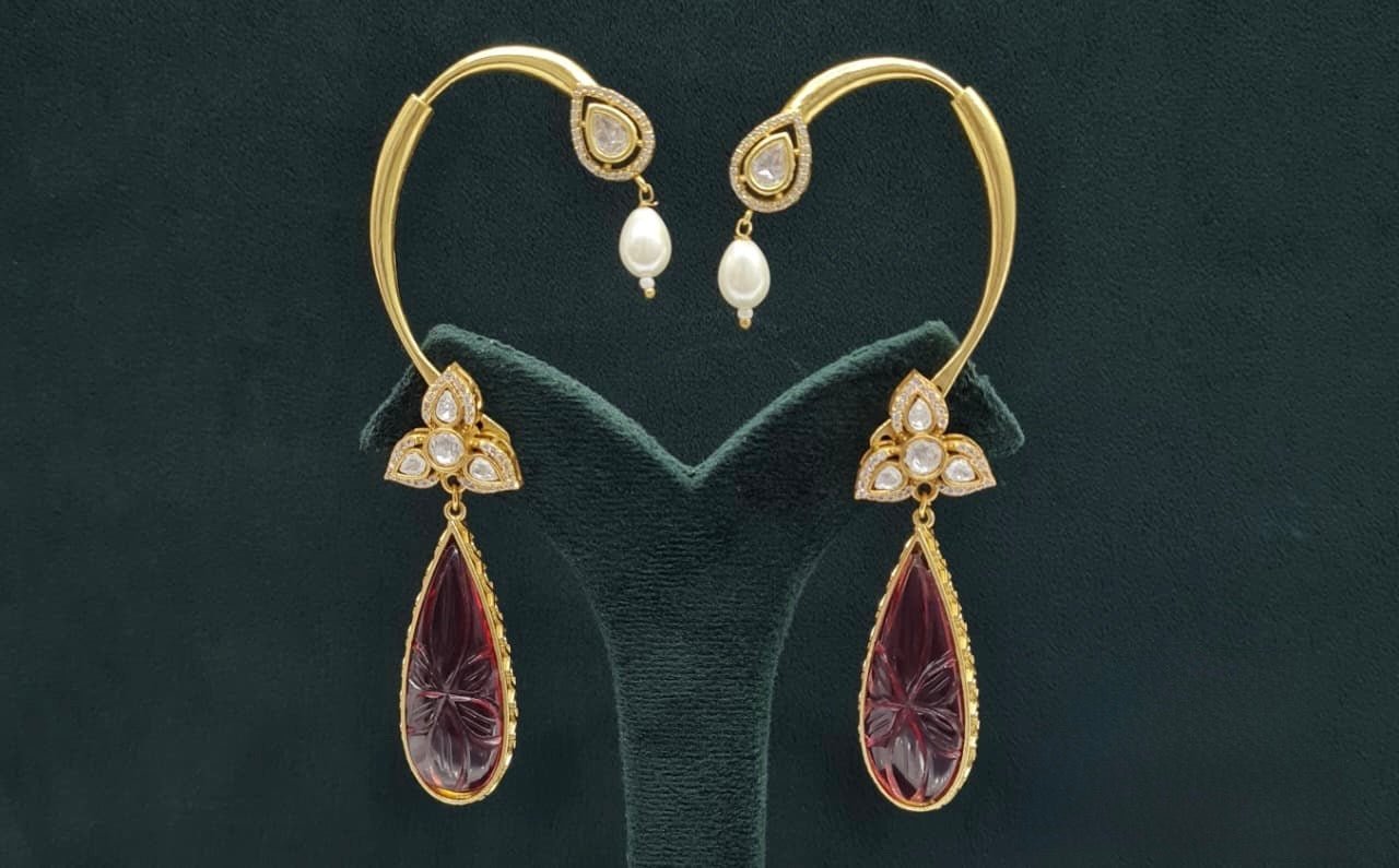 Maximalist Earcuff 08079 - KRISHNA'S SWETA JEWELLERY