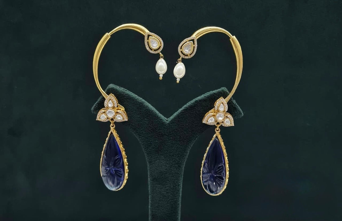 Maximalist Earcuff 08079 - KRISHNA'S SWETA JEWELLERY