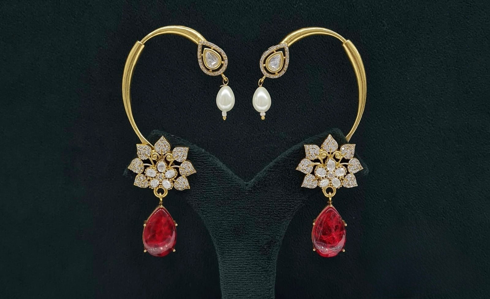 Maximalist Earcuff 08207 - KRISHNA'S SWETA JEWELLERY