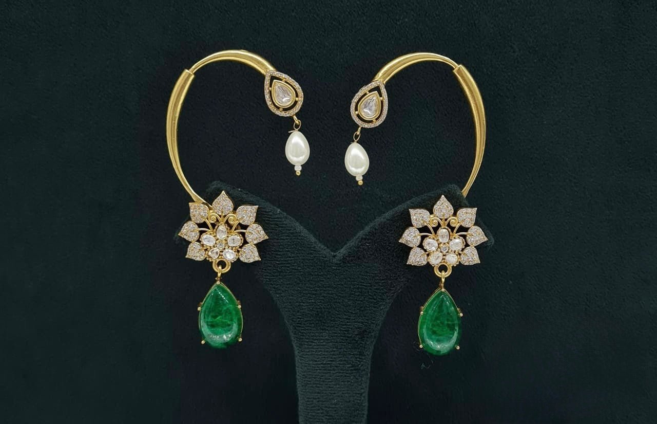 Maximalist Earcuff 08207 - KRISHNA'S SWETA JEWELLERY