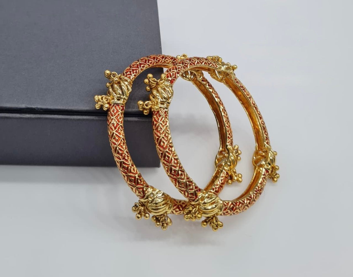 Meena Bangles 05923 - KRISHNA'S SWETA JEWELLERY