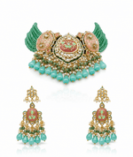 Meenakari Necklace 10706 - KRISHNA'S SWETA JEWELLERY