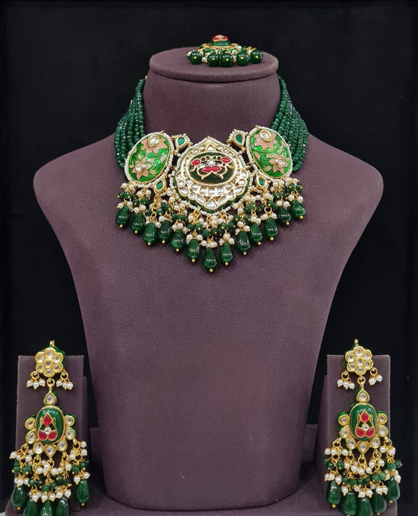 Meenakari Necklace 10706 - KRISHNA'S SWETA JEWELLERY