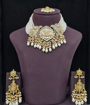 Meenakari Necklace 10706 - KRISHNA'S SWETA JEWELLERY