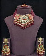 Meenakari Necklace 10706 - KRISHNA'S SWETA JEWELLERY