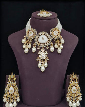 Meenakari Necklace 10707 - KRISHNA'S SWETA JEWELLERY