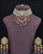 Meenakari Necklace 10749 - KRISHNA'S SWETA JEWELLERY