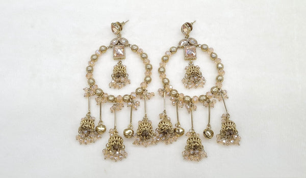 Mehendi Earrings 09537 - KRISHNA'S SWETA JEWELLERY