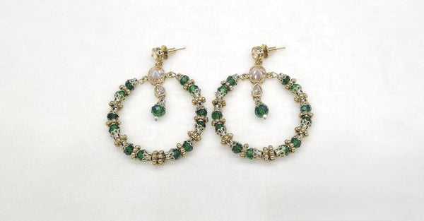 Mehendi Earrings 09538 - KRISHNA'S SWETA JEWELLERY