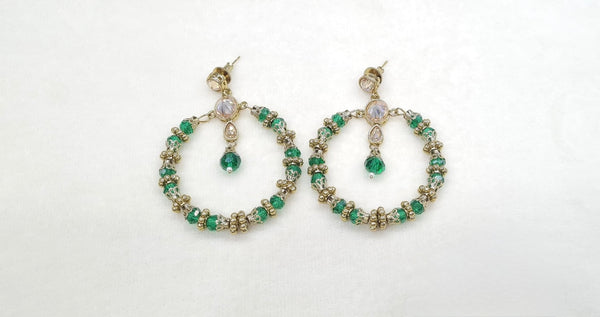 Mehendi Earrings 09538 - KRISHNA'S SWETA JEWELLERY
