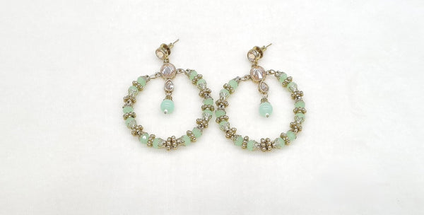 Mehendi Earrings 09538 - KRISHNA'S SWETA JEWELLERY