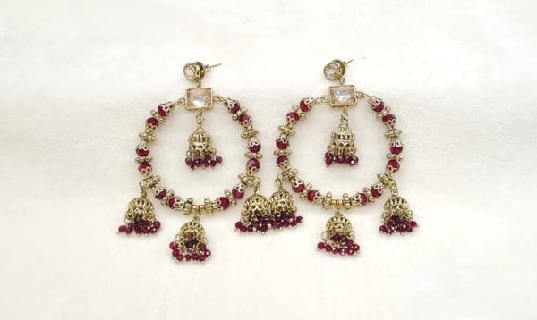 Mehendi Earrings 09556 - KRISHNA'S SWETA JEWELLERY