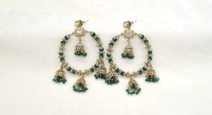 Mehendi Earrings 09556 - KRISHNA'S SWETA JEWELLERY