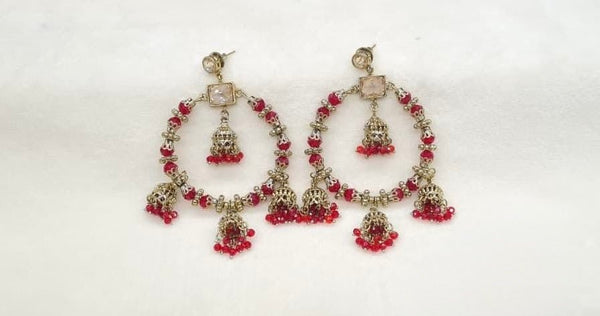 Mehendi Earrings 09556 - KRISHNA'S SWETA JEWELLERY