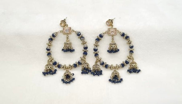Mehendi Earrings 09556 - KRISHNA'S SWETA JEWELLERY