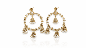 Mehendi Earrings 09556 - KRISHNA'S SWETA JEWELLERY