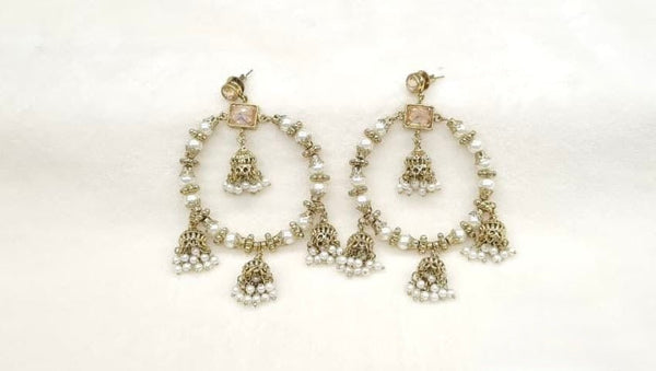 Mehendi Earrings 09556 - KRISHNA'S SWETA JEWELLERY