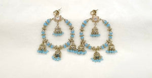 Mehendi Earrings 09556 - KRISHNA'S SWETA JEWELLERY