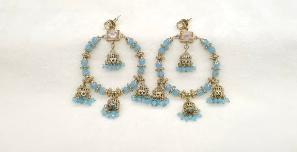 Mehendi Earrings 09556 - KRISHNA'S SWETA JEWELLERY