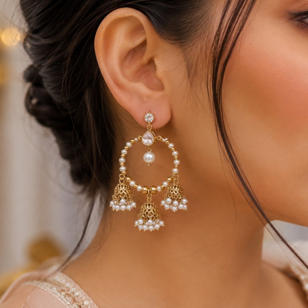 Mehendi Earrings 09557 - Krishna's Sweta Jewellery