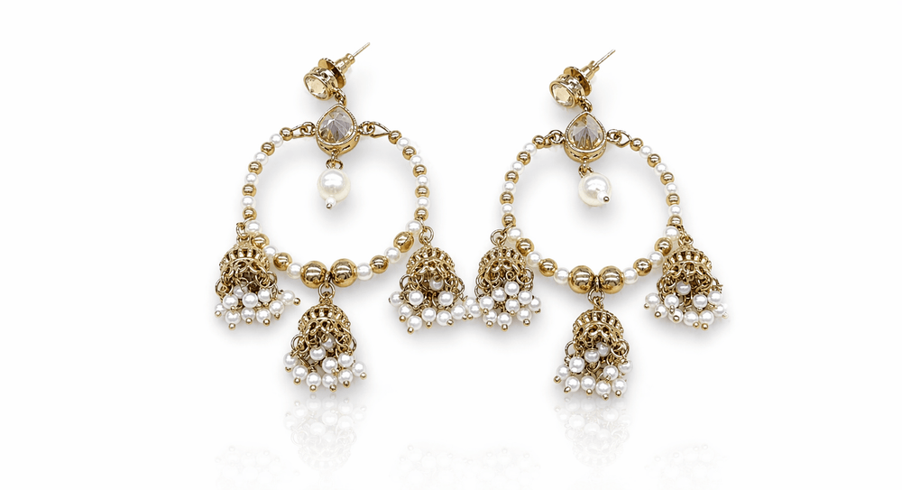 Mehendi Earrings 09557 - KRISHNA'S SWETA JEWELLERY