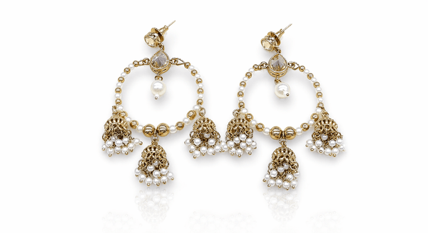 Mehendi Earrings 09557 - KRISHNA'S SWETA JEWELLERY